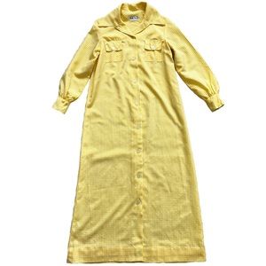 STELLA FAGIN GINGHAM PRINT BUTTON DOWN DRESS LIGHTWEIGHT COTTAGECORE PRAIRIE